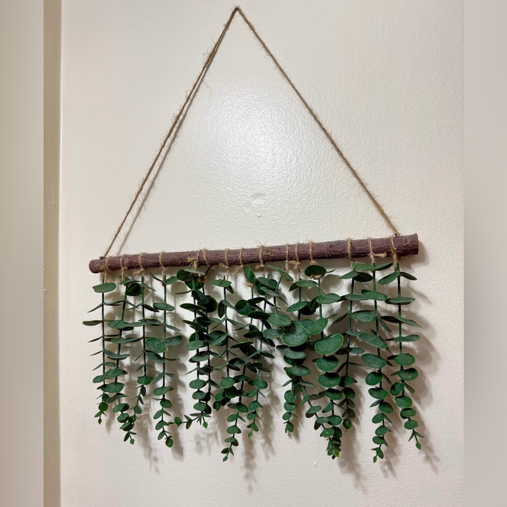 Green Hanging Eucalyptus Wall Decor - Natural Wall Accent